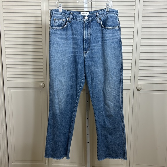 AGOLDE Women's Pinch Waist Straight Jeans 100% Organic Cotton Size 32 - Picture 1 of 11